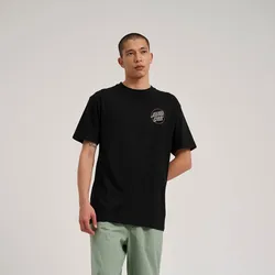 T-Shirt SANTA CRUZ "WOOTEN DUO T-SHIRT", Herren, Gr. XL, schwarz, Obermaterial: 100% Baumwolle, sportlich, Shirts