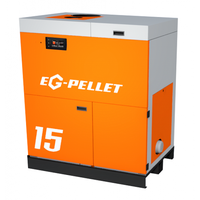 Pelletheizung EG Pellet mit 10 bis 60 kW (Seite Behälter: links / Leistung (kW): 10 kW / Reinigungssystem: Wärmetauscher und Ascheaustragung: automatisch)