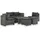 vidaXL Garten-Lounge-Set 6-tlg. grau 44722