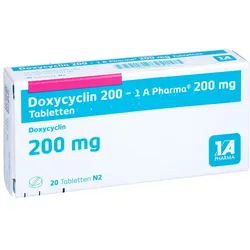 Doxycyclin 200-1a Pharma Tabletten 20 St