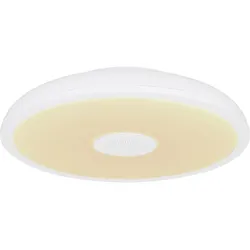 GLOBO LIGHTING Deckenleuchte "RAFFY", weiß, Ø 28,00cm, Lampen, Lautsprecher, Deckenlampe Kunststoff, LED, Musik