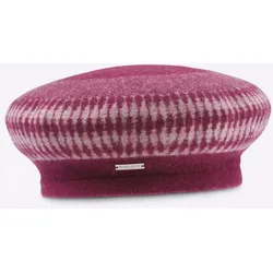 Baskenmütze CASUAL LOOKS, Damen, rot (bordeaux), Wolle, Mützen