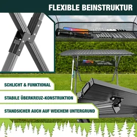 Kesser Campingtisch faltbar grau