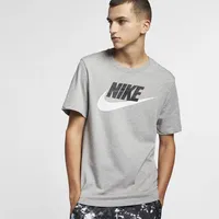 Nike Sportswear T-Shirt Dark grey heather/black/white M