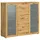 xonox home Kommode Xeno Kommode Highboard Schrank Artisan Eiche Nb., ca.135x115x37 cm