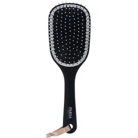 Parsa Beauty LOV.U Entwirrbürste Wet & Dry (Schwarz) – Haarbürste mit Multi-Flexible-Nylonpins – Haarbuerste – Hair brush women – Harebürste