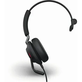 JABRA Evolve2 40 SE UC Mono USB Headset schwarz USB-C mit Verlängerungskabel