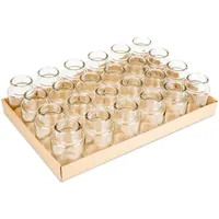 NaDeco Apothekerflaschen, 24 Stück, Maße ca. 10x7cm | Kleine