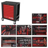 KS Tools Performanceplus Werkstattwagen-Satz P15 mit 397 Werkzeugen für 7 Schubladen
