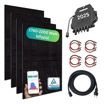 myvoltaics Balkonkraftwerk MyBasic bifazial 800 W inkl. Hoymiles Wechselrichter 800 W