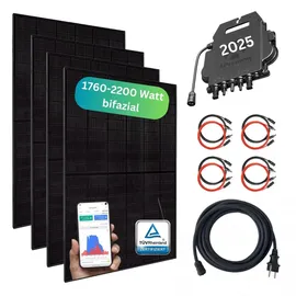 myvoltaics Balkonkraftwerk MyBasic bifazial 800 W inkl. Hoymiles Wechselrichter 800 W