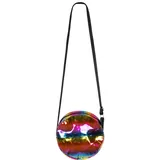 Boland 36011 - Umhängetasche Holo, Größe 20 cm, Rainbow, Accessoire, Tasche, Festival, Mottoparty, Karenval