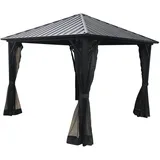 FRG Pavillon NOVARA 3 x 3 m Dunkelgrau