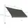Costway Klemmmarkise grau 350 cm