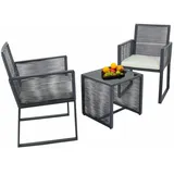 Möbel Kraft Fidola Set 3-tlg. Schwarz