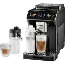 DELONGHI Eletta Explore ECAM450.55.G - 40 heiße und kalte Rezepte, 4 Benutzerprofile, einfache Bedienung, Kaffeevollautomat Grau
