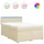 vidaXL Boxspringbett 140 x 200 cm Creme