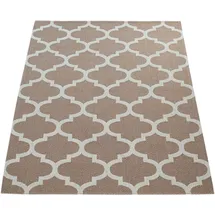 Paco Home Teppich Wohnzimmer Orient Muster Marokkanisches Design Modern beige, Creme 60x100 Cm