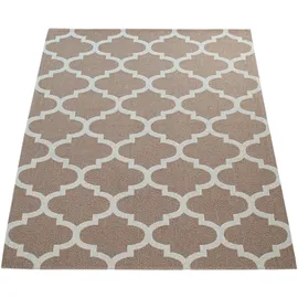Paco Home Teppich Wohnzimmer Orient Muster Marokkanisches Design Modern beige, Creme 60x100 Cm