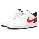 Nike Jungen Nike Court Borough Low 2 Gymnastikschuhe, White University Red Black, 23.5 EU - 23.5 EU