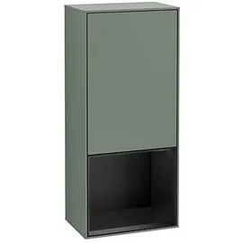 Villeroy & Boch Villeroy und Boch Finion Seitenschrank F540PDGM 41,8x93,6x27cm, links, Regal unten Black matt, Olive Matt Lacquer