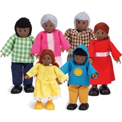 Hape Puppenfamilie dunkle Hautfarbe