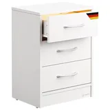 CASARIA Nachtschrank Eloise 54 x 39 x 28 cm Weiß