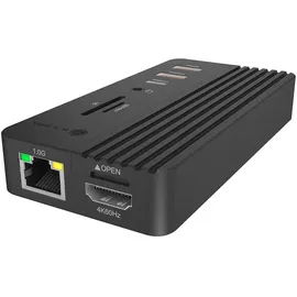 Icy Box IB-DK4072M-CU31 USB-C M.2 NVMe 4 Port Dockingstation mit Kartenleser,