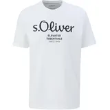 S Oliver mit Label-Print Weiss L