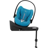 Cybex GOLD Babyschale Cloud G PLUS inkl. Isofix-Basis Base, blau