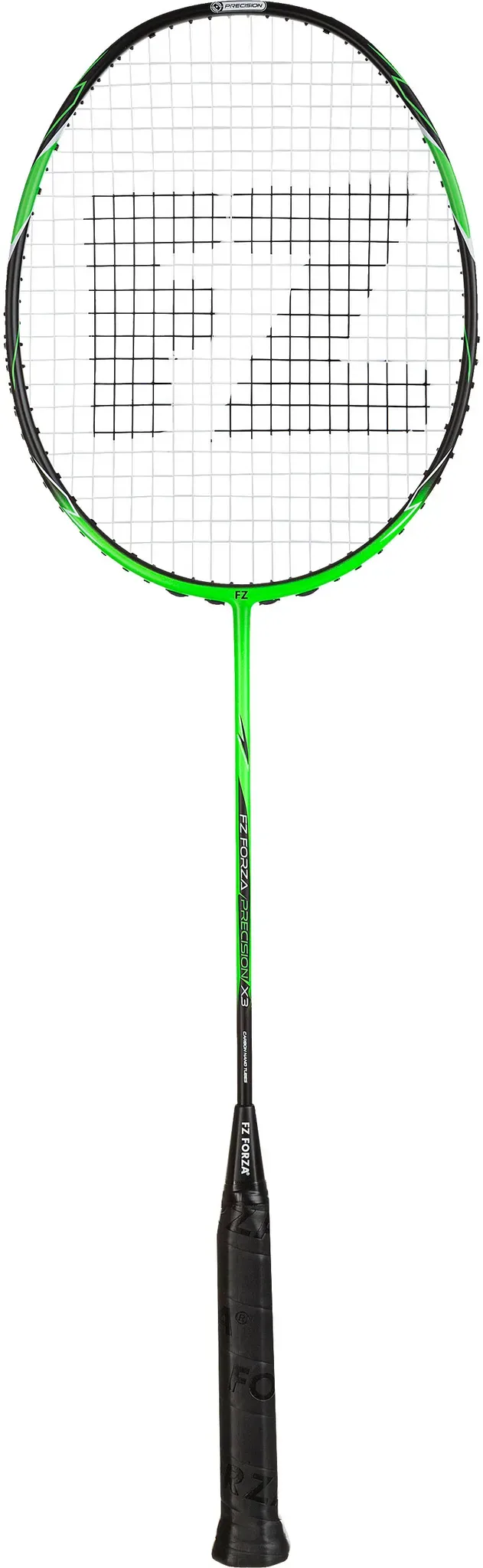 Forza Badmintonschläger Precision X3 (ausgewogen, mittel, 83g) grün - besaitet -