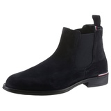 Tommy Hilfiger Chelseaboots »CORE RWB SUEDE CHELSEA«, blau