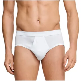 SCHIESSER Slip unifarben weiß M 4er Pack