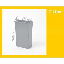 HAILO Inneneimer 7 l Dunkelgrau
