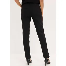 bonprix Stretch-Hose Slim Fit Schwarz 36