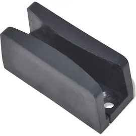 vidaXL Schiebetür Glas und Aluminium 178 cm Silbern