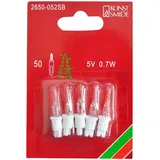 Konstsmide 2650-052SB Ersatzbirne, 5er-Blister, klar,