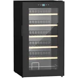 Homcom Weinlagerung,, Schwarz, Metall, 45x75x43 cm, Wohnzimmer, Regale, Weinregale