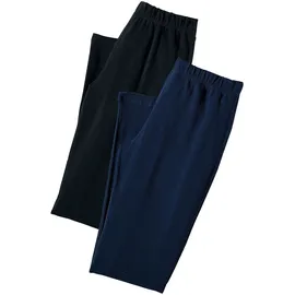 VIVANCE Jazzpants mit leicht ausgestelltem Bein Blau/Schwarz 36/38