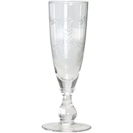 GREENGATE Sektglas mit Muster geschliffen Ø Gr.: onesize