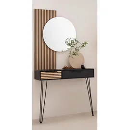 MÖBELPARTNER Hank Konsolentisch 103,7 x 32,1 x 88,4 cm schwarz