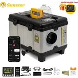 Diesel Luftheizung - 8 kW Standheizung - WiFi & Bluetooth App + LCD + Fernbedienung - Multispannung 12V/24V/AC110–240V - Thermostatmodus - 20–2...