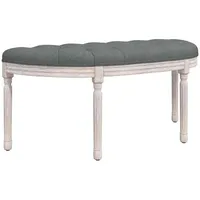 VidaXL Sitzbank Dunkelgrau 110x40x49 cm Stoff
