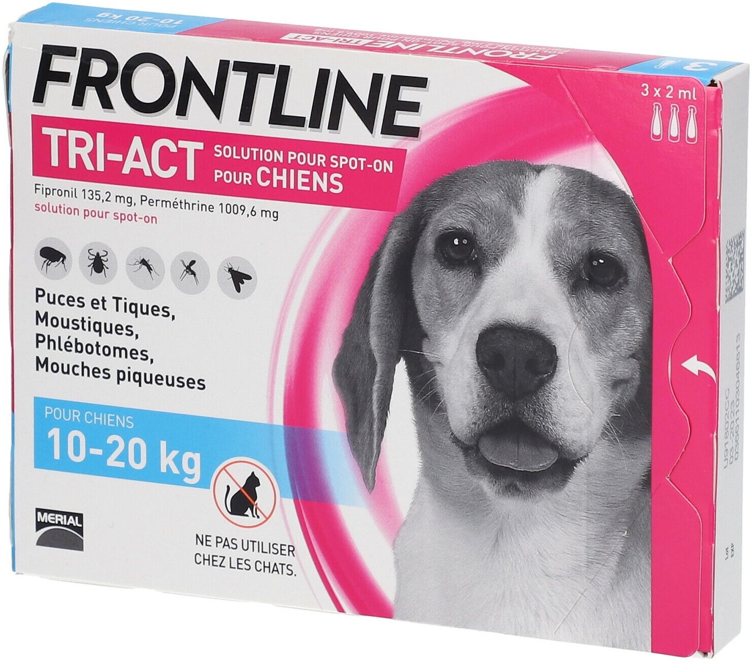 Frontline® TRI-ACT M pour chiens moyens 3 pc(s) pipette(s) unidose(s)