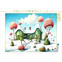 Calvendo Puzzle Schneespaß 1000 Teile Lege-Größe 64x48cm Foto-Puzzle für