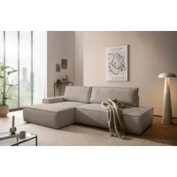 OTTO home Eckcouch Cord 2-Sitzer Grau