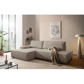 OTTO home Eckcouch Cord 2-Sitzer Grau