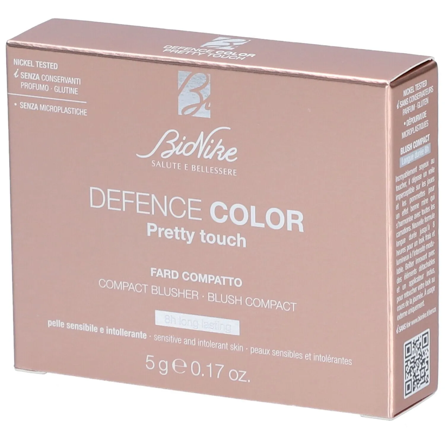 BioNike DEFENCE COLOR PRETTY TOUCH COMPACT BLUSHER 303 BOIS DE ROSE 5 g fond(s) de teint