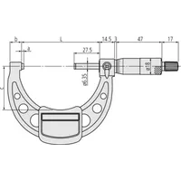 Mitutoyo 103-144-10 Bügelmeßschraube, 175-200 mm