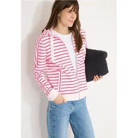 Cecil Langarm Sweatjacke mit Kapuze - Pink